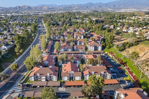 Aerial of Ridgecrest Apartments